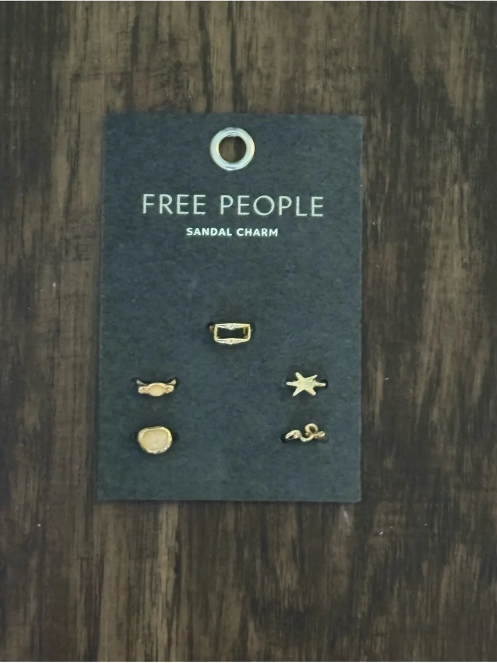 Free People Gold sandal charm set